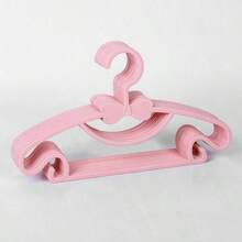 10 móc treo quần áo trẻ em bằng nhựa có nơ, chống trượt, thích hợp để treo quần áo trẻ sơ sinh/trẻ nhỏ, siêu mỏng - Nhiều màu - Xem 10