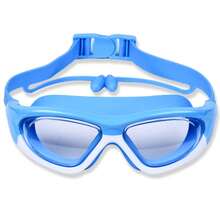 高清儿童泳镜，男女通用，防雾大镜框泳镜，舒适硅胶材质 - 彩色 - 查看 7
