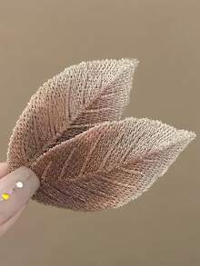 5个/2个叶子形状发夹，BB夹，刘海夹，侧夹，女士发饰 - 彩色 - 查看 9