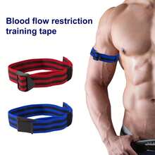 1 Pair Adjustable Thigh And Arm Elastic Blood Flow Restriction Bands, Comfortable Compression Straps For Blood Flow Restriction Training, Suitable For Arms And Thighs - Multicolor - View 6