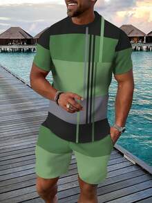 Men T-Shirt Co-Ords - Mixed Colors - View 10