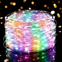 Solar Powered LED Outdoor Waterproof Fairy String Lights, Christmas & Halloween Decor, Suitable For Garden, Party - Star - View 8