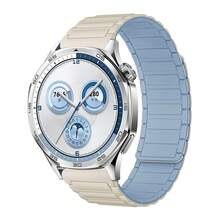 磁吸式表带，硅胶表带，18mm/20mm/22mm 智能手表表带，快拆腕带，可调节磁扣，男女通用，兼容 Galaxy Gear S2/S3/GT2/Fenix 5S Plus - 黑色 - 查看 19