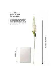 1pc Artificial Hyacinth Flower Arrangement - Suitable For Home, Office, Cafe, Wedding And Valentine's Day Gift - White - View 2