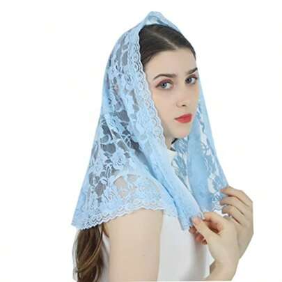 L Mantilla Veil Soft And Comfortable 7 Colors Spanish Style Rose L Veil  Covering D Shape