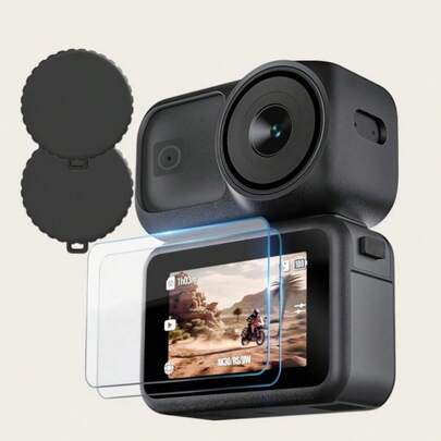 4 In 1 Camera Protection Kit For OSMO NANO, (2 Packs Screen Tempered Glass + 2 Packs Silicone Lens Cap) - Anti-Scratch High Transparency Camera Accessories For OSMO NANO, Premium Durable Materials - 9H Hardness Tempered Glass Screen Protectors Resist Scratches From Keys Or Coins, Detachable Silicone Lens Cap - Soft, Flexible Silicone Cap Provides Extra Defense For The Lens. Easy To Put On