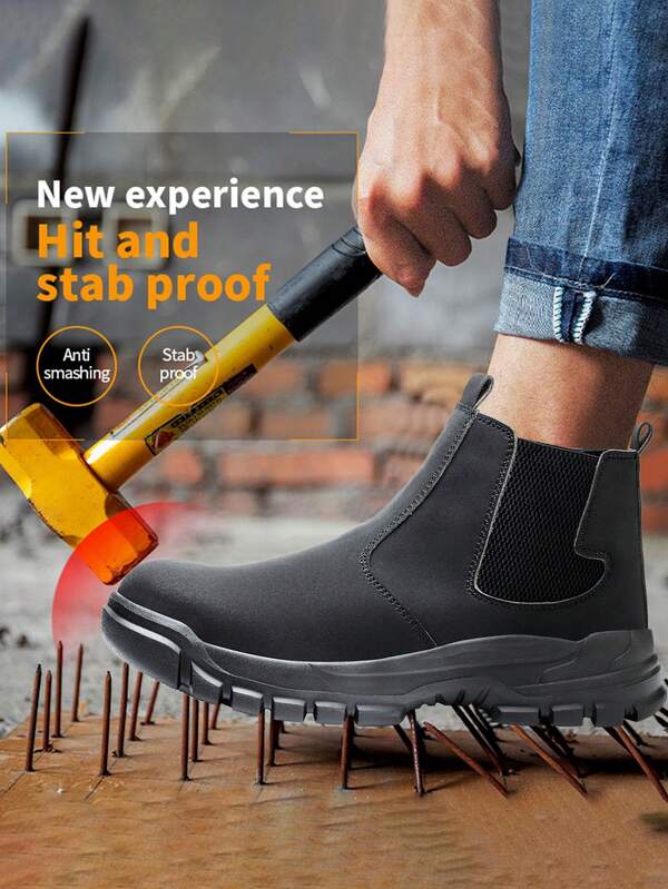 女士粉色钢头安全鞋，轻便工作运动鞋，防刺穿、防滑、透气，适用于建筑工地、仓库、工厂、园林绿化等场所，时尚美观，也适合居家园艺，具有减震功能，适合户外旅行、徒步和日常通勤。