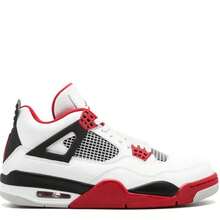 Nike Air Jordan 4 Retro Sneakers - Authentic Iconic Basketball Shoes | Viral 2026 Men's High-End Retro Streetwear | Premium Leather & Mesh Performance Trainers | Classic Air Cushioning & Support Wings | Legendary Designer Athletic Footwear - 火紅 - 查看 5