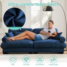 SoarFlash - Juego de sofás en forma de L para sala de estar pequeño sofá seccional con sillón reversible sofás de cama de diseño moderno y función de sofá modular adecuado para espacios pequeños en - Verde - Ver 8