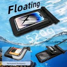 [Free Shipping]2-Piece Waterproof Mobile Phone Bag, Diving, Touchscreen, Outdoor Swimming, Rafting, Special Sealed Bag, Rainproof Protective Cover, Universal - Black - View 4