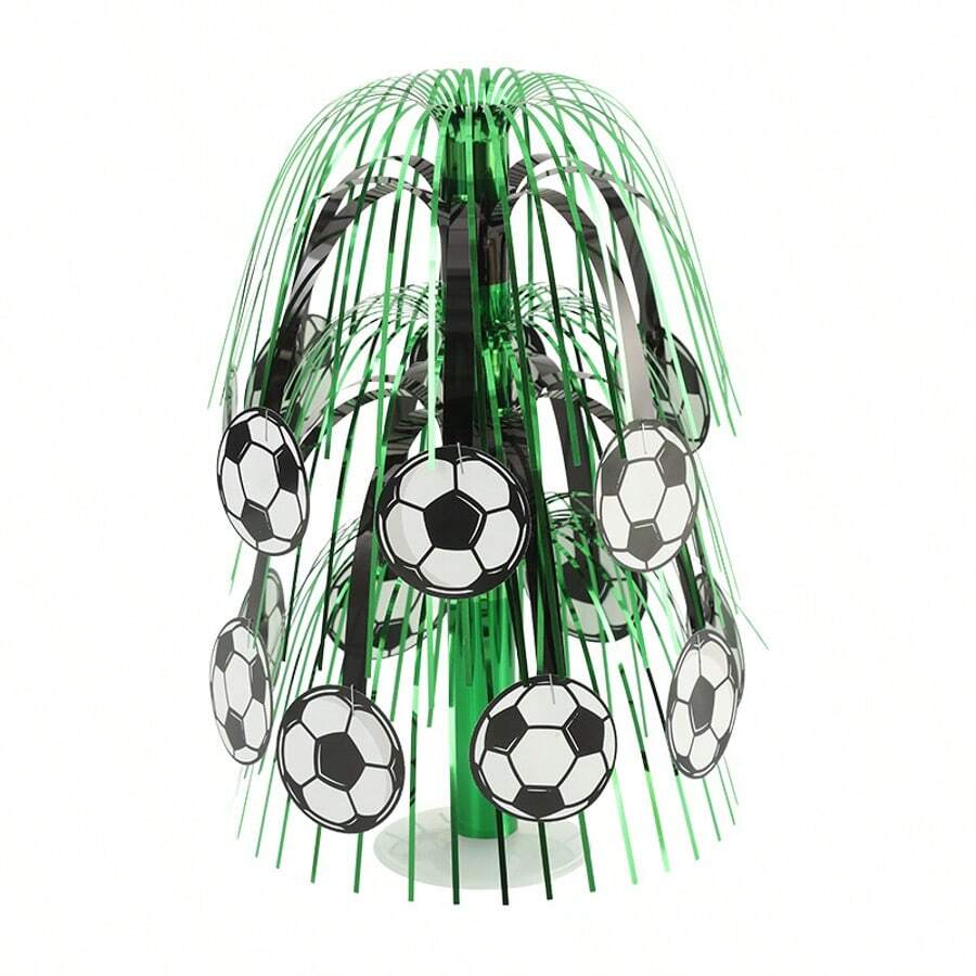 1 Set Football Theme 3D Desktop Decor, Includes Bouquet, Fan Party Tabletop Ornament, Atmosphere Decoration Prop - Multicolor - View 1