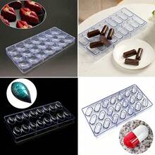 34pcs Chocolate Mold Set With 100pcs Chocolate Lollipop Sticks, Home Kitchen Chocolate Candy Baking Tools, Pastry Making Supplies - Clear - View 4