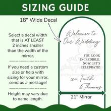 Welcome To Our Wedding Mirror Stickers - Wedding Logo Vinyl For Mirrors Or Acrylic - Personalized Wedding Vinyl Letters - Multicolor - View 4