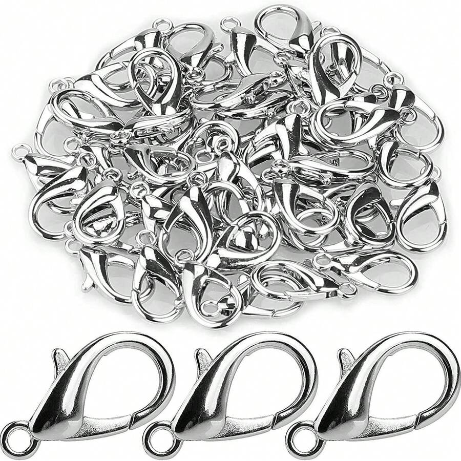 WGRXIRANYKM 20/60/120/200pcs Small Crayfish Clasp Connectors, Mountaineering Buckle DIY Jewelry Making Accessories - Lobster Clasp - View 1