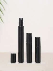 5个装便携式可灌装黑色香水喷雾瓶，迷你香水可灌装喷雾器，化妆品精华水储存容器，香水喷雾瓶，香水喷雾泵盒，迷你口袋香水喷雾器，可灌装香水分配泵转移工具（2毫升/3毫升/5毫升） - 黑色 - 查看 5