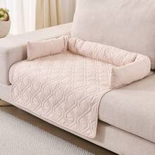 1件装极简柔软宠物垫，防污沙发垫，宠物毯，方形宠物床垫，适用于猫狗 - 彩色 - 查看 3