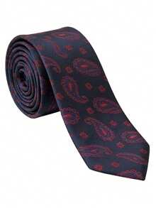 1 pieza Corbata de negocios para hombre con estampado de paisley, versátil para uso casual y de oficina - Multicolor - Ver 7