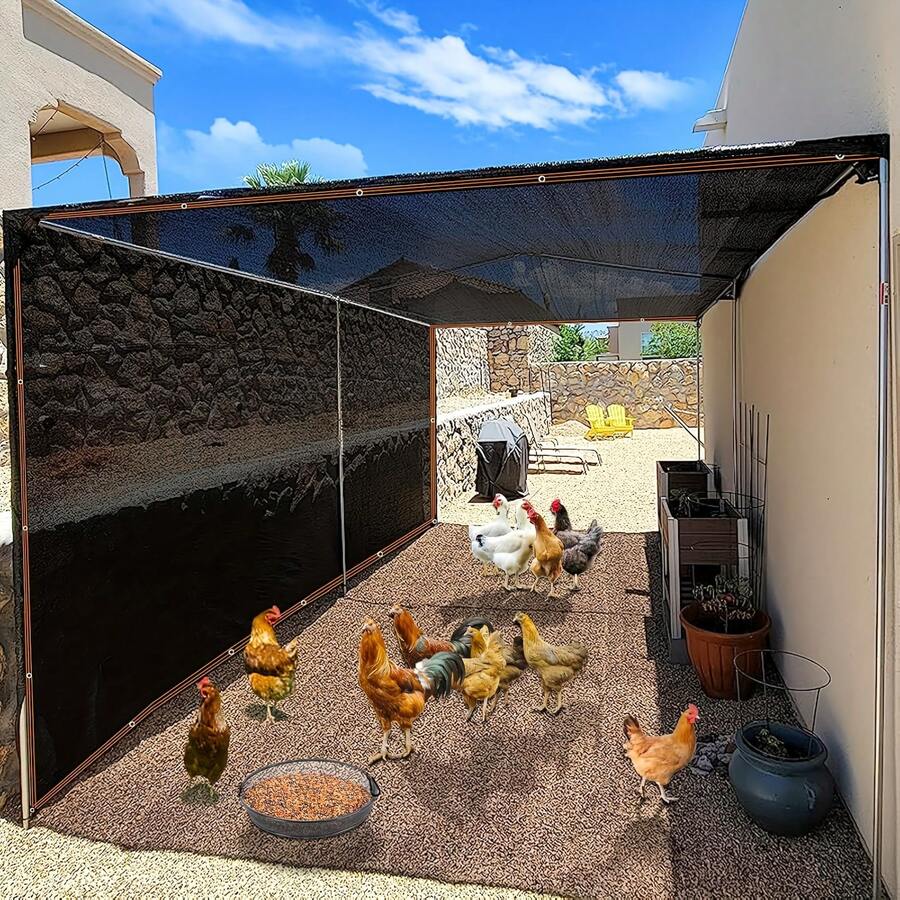 Outdoor Sunshade Net, Plant Sunshade Net, Sunshade Net, Outdoor Sunshade For Patios. It Is Made Of High-Density Polyethylene With Holes, Uniformly Woven, Breathable, And UV-Resistant. It Has Reinforced Plastic Corners, Suitable As A Sunshade For Pavilions, Patios, Gardens, Courtyards, And Lawns.