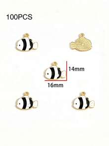 10件/20件/50件/100件 随机混色小丑鱼海洋手链项链耳环锌合金吊坠饰品DIY配件 - 小丑魚 - 查看 24