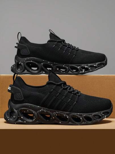 男士透气网面休闲运动鞋，适合春夏穿着，柔软防滑减震鞋底，是学生、跑步、网球、步行、健身、徒步旅行、户外探险的理想之选，多种颜色可选。