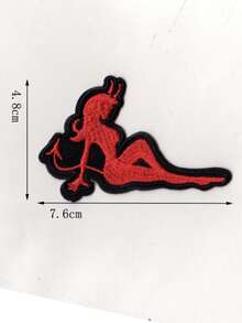 2pcs Multicolor Devil Woman Sewing/Iron-On Embroidered Patch - Ironing Style - View 12