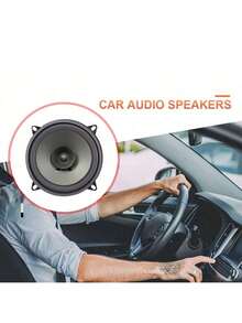 YAIUZGOO 1个汽车改装音响喇叭，6英寸，100W，两分频全频，汽车音响扬声器，重低音超薄改装扬声器 - B - 查看 7