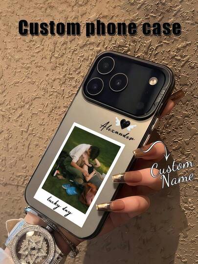 Customized Matte Wedding Photo Phone Case, Eternal And Fashionable. Personalized Phone Case, Ideal Gift For Mothers, Fathers, Couples, Partners Or Friends. Suitable For Valentine's Day, Mother's Day, Children's Day And Other Anniversaries. Compatible With IPhone, , Transsion, And Other Phone Models