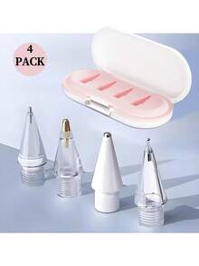 Bộ 6 ngòi thay thế tương thích với Apple Pencil Pro/Thế hệ thứ 2/Thế hệ thứ nhất/USB-C, ngòi bút Apple Pencil nâng cấp kèm hộp đựng ngòi, bền, đầu ngòi mảnh, điều khiển chính xác, dành cho bộ ngòi bút iPad. - Nhiều màu - Xem 4