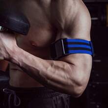 1 Pair Adjustable Thigh And Arm Elastic Blood Flow Restriction Bands, Comfortable Compression Straps For Blood Flow Restriction Training, Suitable For Arms And Thighs - Multicolor - View 5