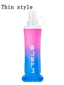 WRELS 1/2件漸層時尚便攜可折疊輕量軟水瓶，150/250ml/500ml可選，適合跑步、徒步與騎行 - 彩色 - 查看 13