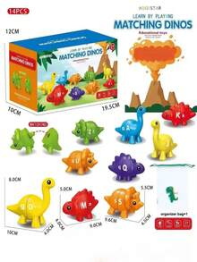 Juguete educativo interactivo con forma de dinosaurio, para interacción entre padres e hijos - Multicolor - Ver 9