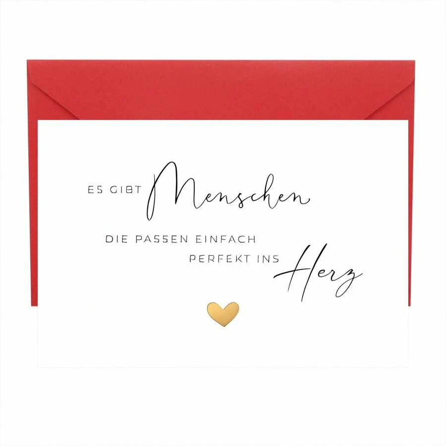 Thiệp Joli "Có những người hoàn toàn phù hợp với trái tim tôi" - Kèm phong bì và tem sáp - Thiệp sinh nhật dành cho bạn thân - Thiệp sinh nhật bạn thân - A - Xem 1