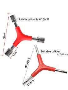 Bộ dụng cụ sửa chữa xe đạp gồm đầu lục giác ngoài 8/9/10mm và đầu lục giác trong 4/5/6mm, cờ lê đầu tuýp hình chữ Y, cờ lê lục giác. - Nhiều màu - Xem 9