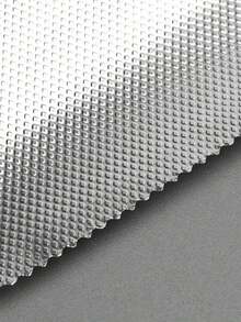 200 piezas Papel de aluminio profesional con relieve - Paquete con dispensador, 12x17cm, apto para servicios de coloración, permanente y mechas del cabello - Plateado - Ver 3