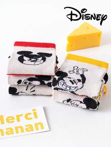 Disney 10/5 双装迪士尼儿童夏季网眼袜可爱公主中筒卡通透气男女童校袜 - 彩色 - 查看 7