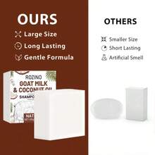 每7天洗一次头，熬夜不掉发，10合1山羊奶椰子油洗发皂，即刻抚平毛躁，防止断发，瞬间清爽控油，蓬松轻盈，不留残余，即刻滋润干枯分叉发梢，令稀疏头发更显浓密，滋养秀发，婚礼回礼，小礼物 - 洗髮水 - 查看 4