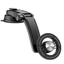 磁吸式车载手机支架，仪表盘及中控台导航支架 - 黑色 - 查看 8