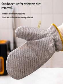 2/4 Sets Of High-Quality Steel Wire Dishwashing Gloves, With PVC Material Inside, Are Anti-Slip, Lightweight And Durable. They Are Suitable For Kitchen, Bathroom, Toilet And Outdoor Cleaning, Household Chores, Bathroom Cleaning, Anti-Slip Grips, Ergonomic Fit, Durable Materials, Reinforced Stitching, Cleaning Supplies, And Household Necessities - Reusable - View 12