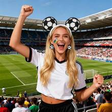 1pc< 2026>Acessórios de adepto do Campeonato do Mundo, tiara de futebol, adereços de apoio para mulheres, perfeito para lembrancinhas de festa, prémios de sala de aula, enchimentos de sacos de presentes de festa, sacos de presentes de aniversário, enchimentos de festa, recompensas de sala de aula e prémios de Carnaval - Multicolorido - Ver 3