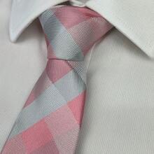 Premium Men's Slim Checkered Tie In Various Colors - 051 - Xem 1