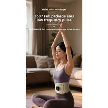 Popular Skinny Abdomen Massager EMS Micro Current Waist Massage Abdominal Heating Sports Full Burning Beauty Plastic Instrument Belt - YM-03 English Detachable Version + Flexible Strap - View 6
