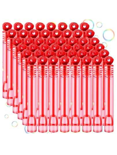 24支/套派对礼品泡泡棒，花朵、心形、星形泡泡吹泡泡器，便携式迷你泡泡棒，婚礼/派对装饰（不含泡泡液）