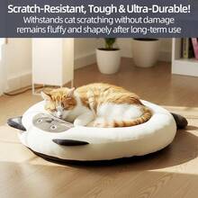 [Pet Paradise] Set di albero tiragraffi in sisal a più livelli e lettino per gatti a tema cartoni animati | Resistente ai graffi con giocattolo a sfera appeso | Tutto in uno per saltare e riposare, forniture per animali domestici salvaspazio per la casa - Grigio + Beige - Visualizzare 8
