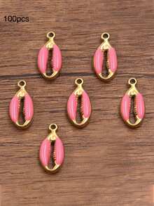 10个/20个/50个/100个随机混合3D珐琅贝壳吊坠配件，DIY项链手链耳环手工小饰品配件 - 鉗子 - 查看 17