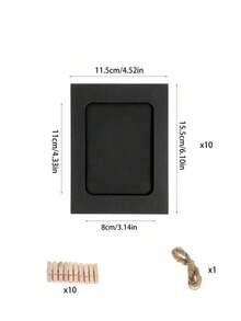 21pcs/Set Paper Picture Frames, Cardboard Photo Frames DIY Clip Photo Holders Hanging Photo Display Banner, Paper Photo Banner, Hanging Photo Wall For Wedding, Anniversary, Birthday, Holiday Parties, Home Decor, Desktop DIY Decoration, Home, Classroom, Office, Wedding, And Wall Decor (With Clips And T) Room Decor - 10pcs/set - View 9