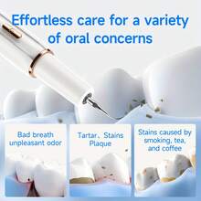 Limpiador dental eléctrico inalámbrico de 500 mAh, limpiador de dientes eléctrico recargable por USB, adecuado para viajes y uso doméstico - Ver 3