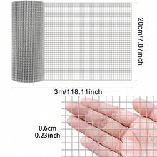 Galvanized Welded Metal Wire Mesh - 4" X 16.4ft, Durable Hardware Mesh For DIY Animal Barriers, Garden Fencing, And Handmade Projects, Hot-Dipped Galvanized Finish For Corrosion Resistance, Construction Mesh Rolled Wire Design Galvanized Wire Mesh - Silver - View 6