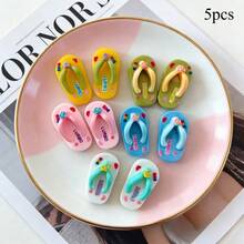 10pcs Beach Slipper Fridge Magnets, Fridge And Summer Home Decor Decorative Magnets, Novelty Gift For Kitchen Decor, Party Supplies, Creative Design - Multicolor - View 8