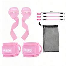 1 Pair Adjustable Non-Slip Wrist Wraps, Strength Training, Weightlifting Support, Gym Fitness Grip Gloves - Multicolor - View 2