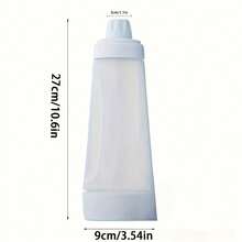 1pc Pancake Batter Dispenser Bottle With Whisk, Batter Mixer Bottle For Baking Pancakes, Cupcakes, Muffins, Crepes, White - Multicolor - View 4